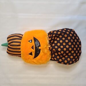 Cute puffy pumpkin Halloween dog costume size small.